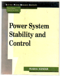 POWER SYSTEM STABILITY AND CONTROL